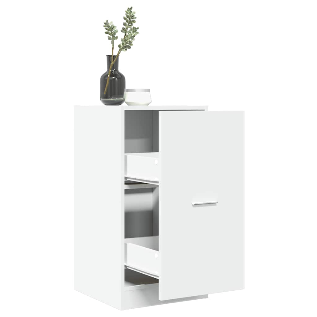 vidaXL Szafka apteczna, biała, 40x41x77,5 cm, materiał drewnopochodny