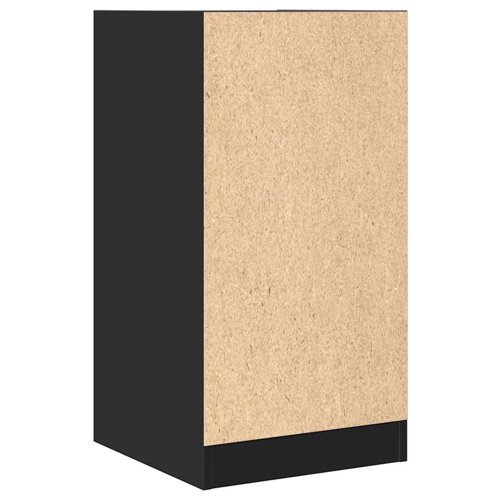 vidaXL Szafka apteczna, czarna, 40x41x77,5 cm, materiał drewnopochodny