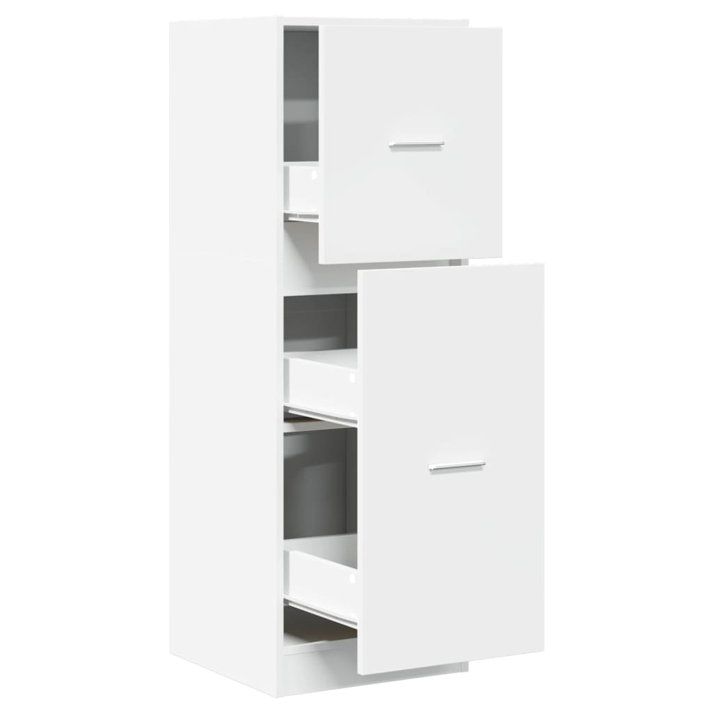 vidaXL Szafka apteczna, biała, 40x41x118 cm, materiał drewnopochodny