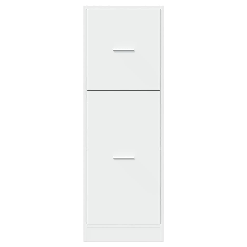 vidaXL Szafka apteczna, biała, 40x41x118 cm, materiał drewnopochodny