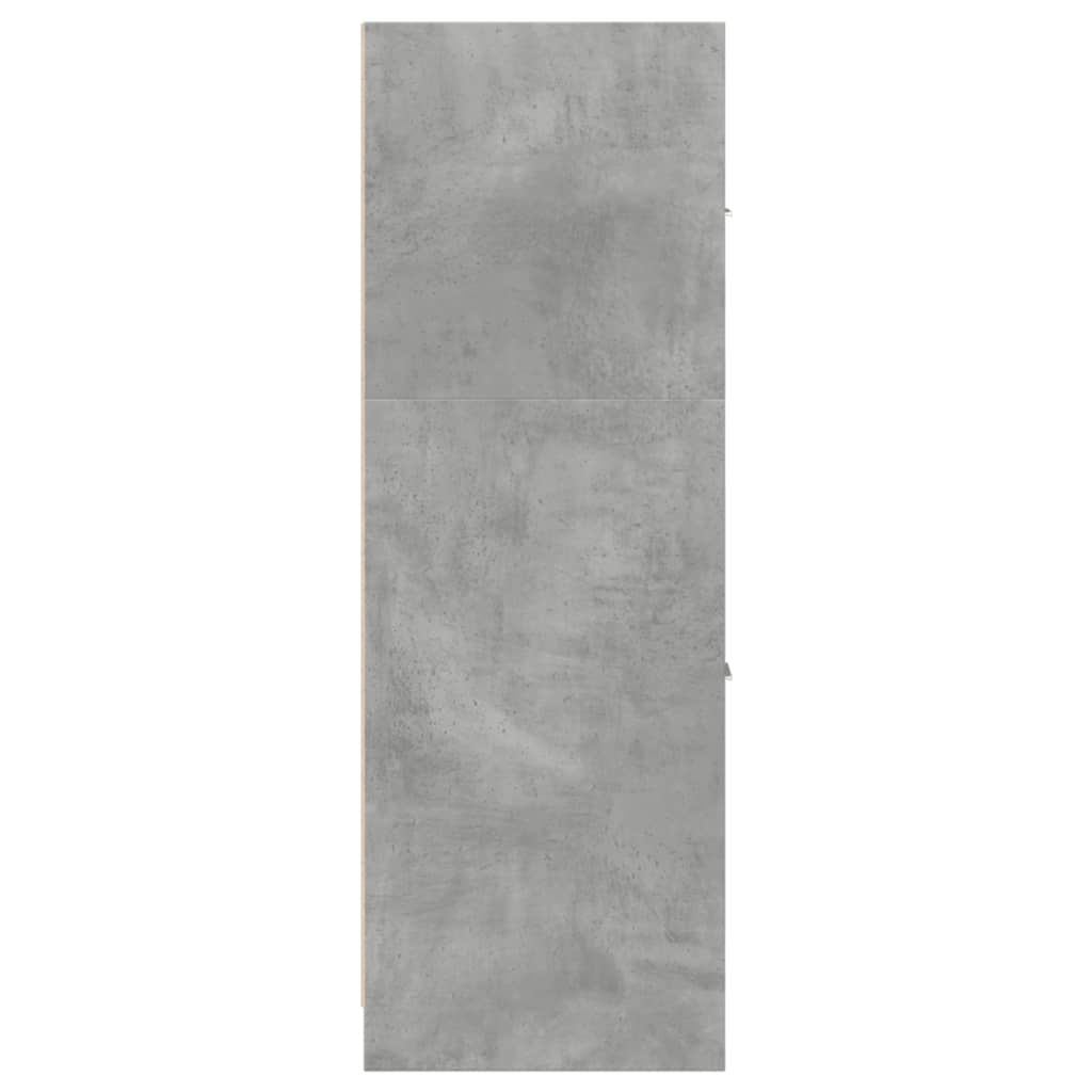 vidaXL Szafka apteczna, szarość betonu, 40x41x118 cm