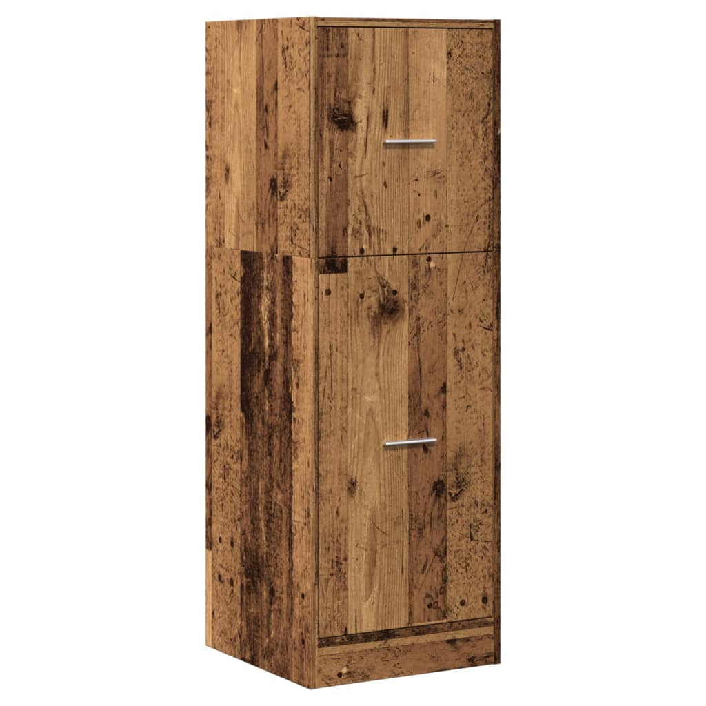 vidaXL Szafka apteczna, stare drewno, 40x41x118 cm