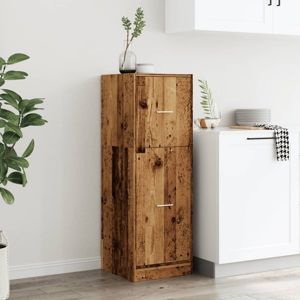 vidaXL Szafka apteczna, stare drewno, 40x41x118 cm