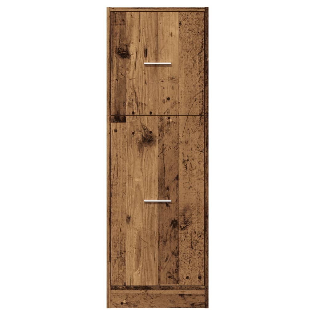vidaXL Szafka apteczna, stare drewno, 40x41x118 cm