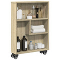 vidaXL Wąski wózek magazynowy Sonoma Oak 48x13x68 cm Drewno konstrukcyjne