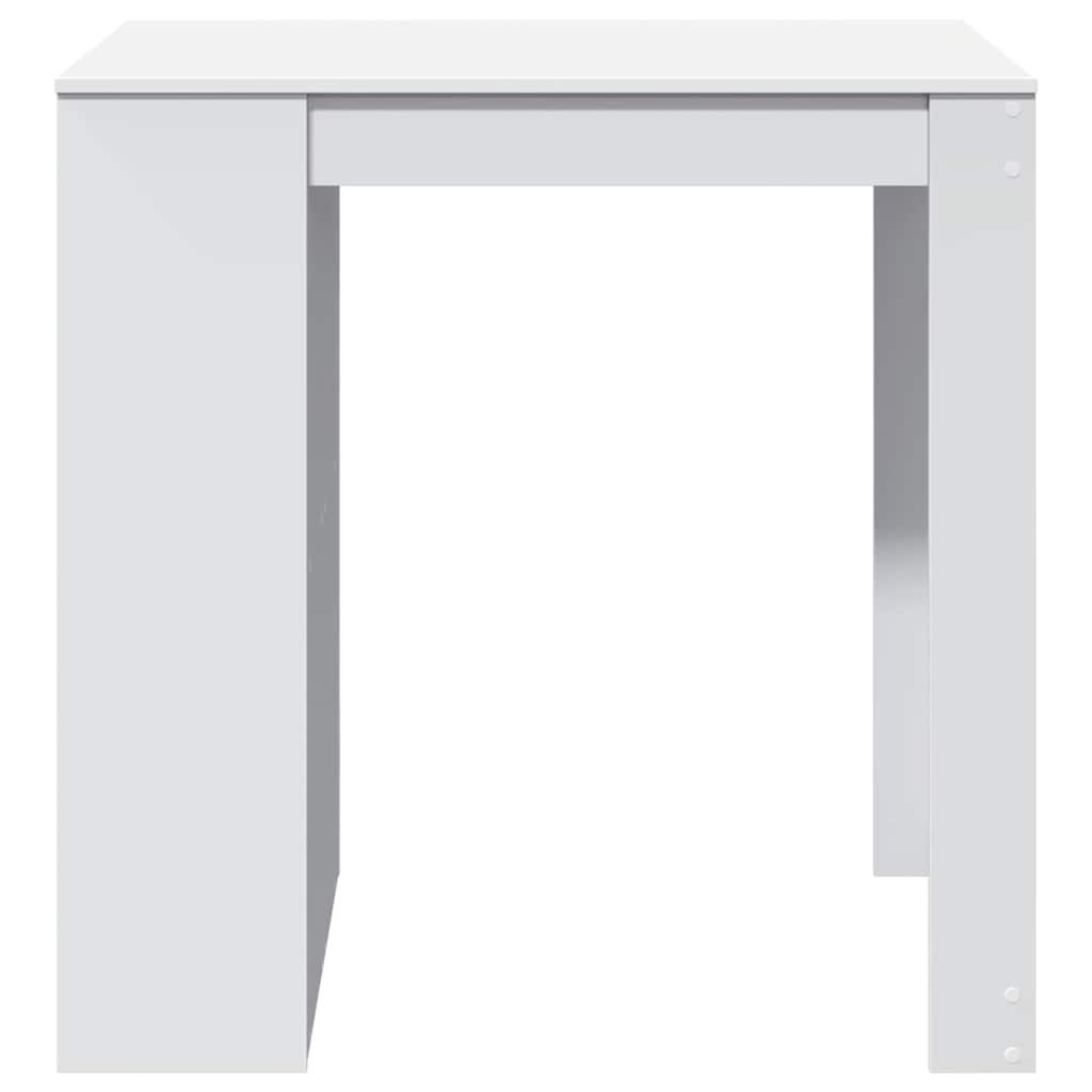 vidaXL Stolik barowy, biały, 102x70x103,5 cm, materiał drewnopochodny