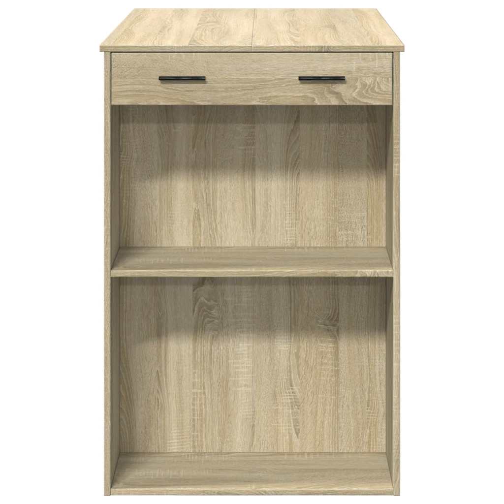 vidaXL Stolik barowy, dąb sonoma, 102x70x103,5 cm