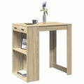 vidaXL Stolik barowy, dąb sonoma, 102x70x103,5 cm