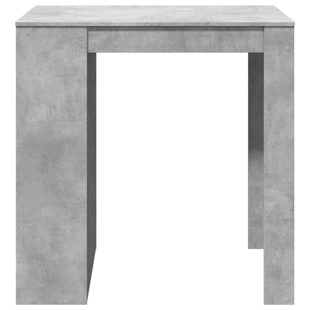 vidaXL Stolik barowy, szarość betonu, 102x70x103,5 cm