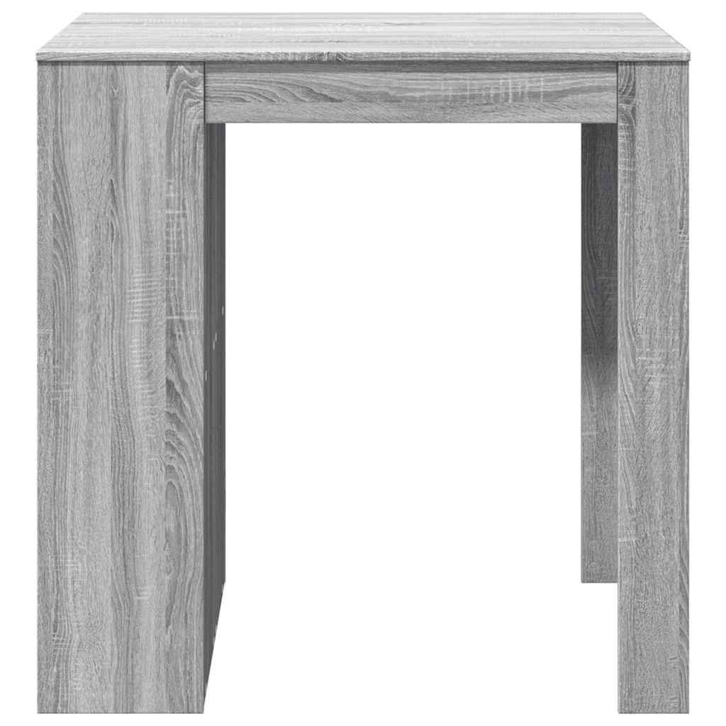 vidaXL Stolik barowy, szary dąb sonoma, 102x70x103,5 cm