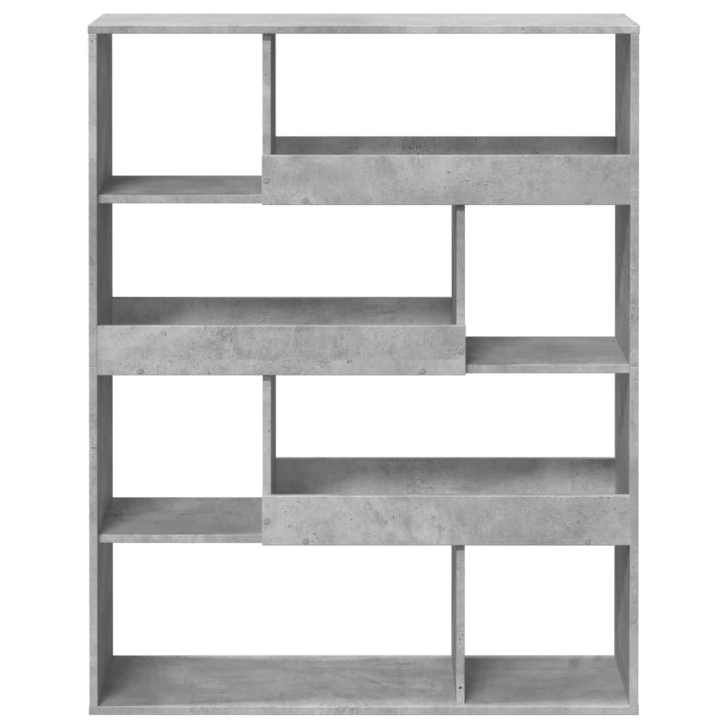 vidaXL Regał, szarość betonu, 100x33x125,5 cm, materiał drewnopochodny