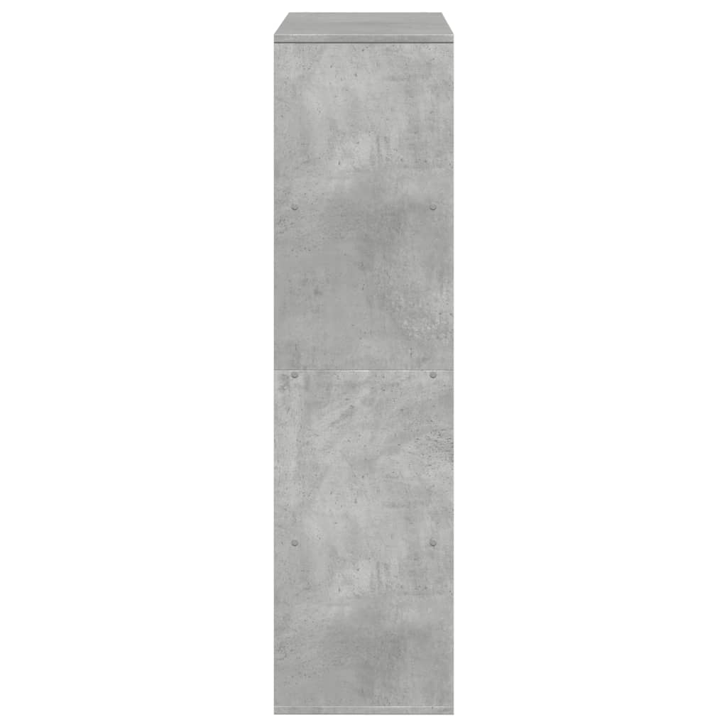 vidaXL Regał, szarość betonu, 100x33x125,5 cm, materiał drewnopochodny