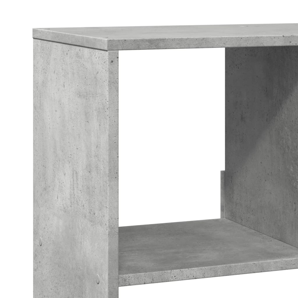 vidaXL Regał, szarość betonu, 100x33x125,5 cm, materiał drewnopochodny