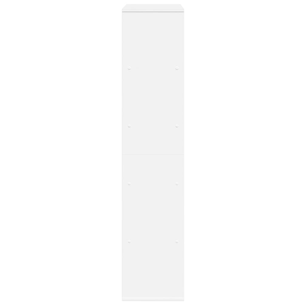 vidaXL Regał, biały, 100x33x156,5 cm, materiał drewnopochodny