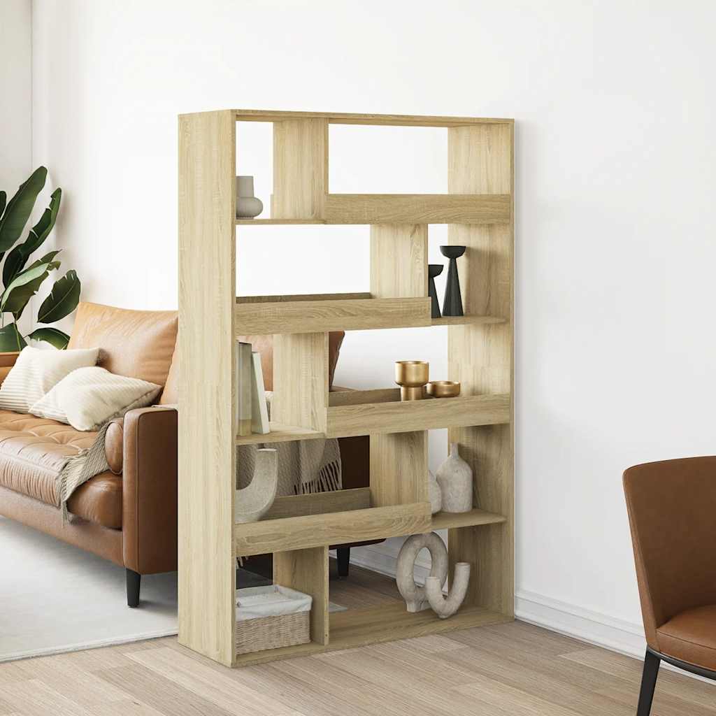 vidaXL Regał, dąb sonoma, 100x33x156,5 cm, materiał drewnopochodny