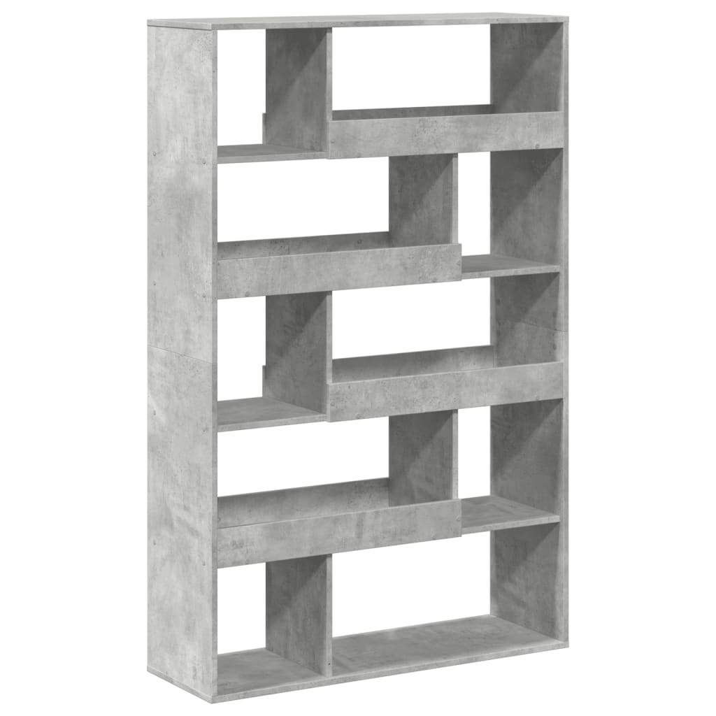 vidaXL Regał, szarość betonu, 100x33x156,5 cm, materiał drewnopochodny