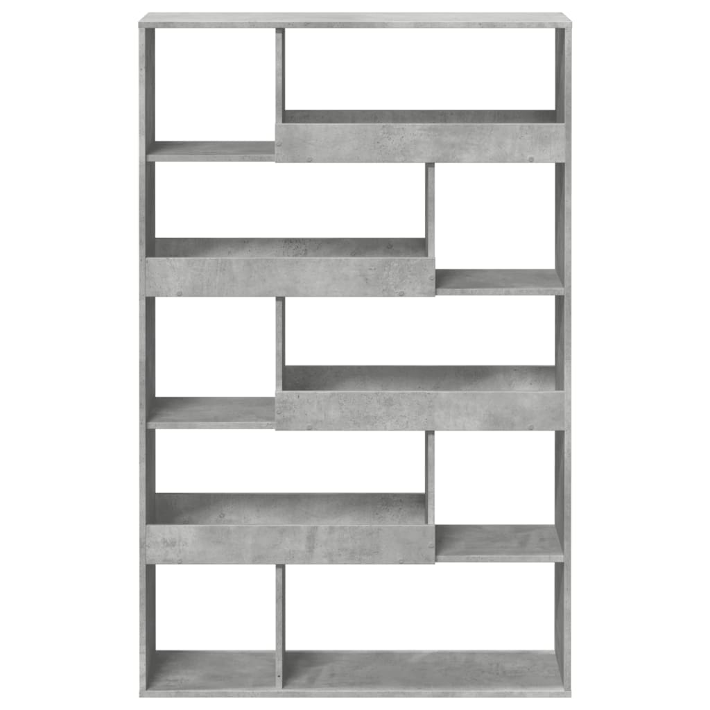 vidaXL Regał, szarość betonu, 100x33x156,5 cm, materiał drewnopochodny
