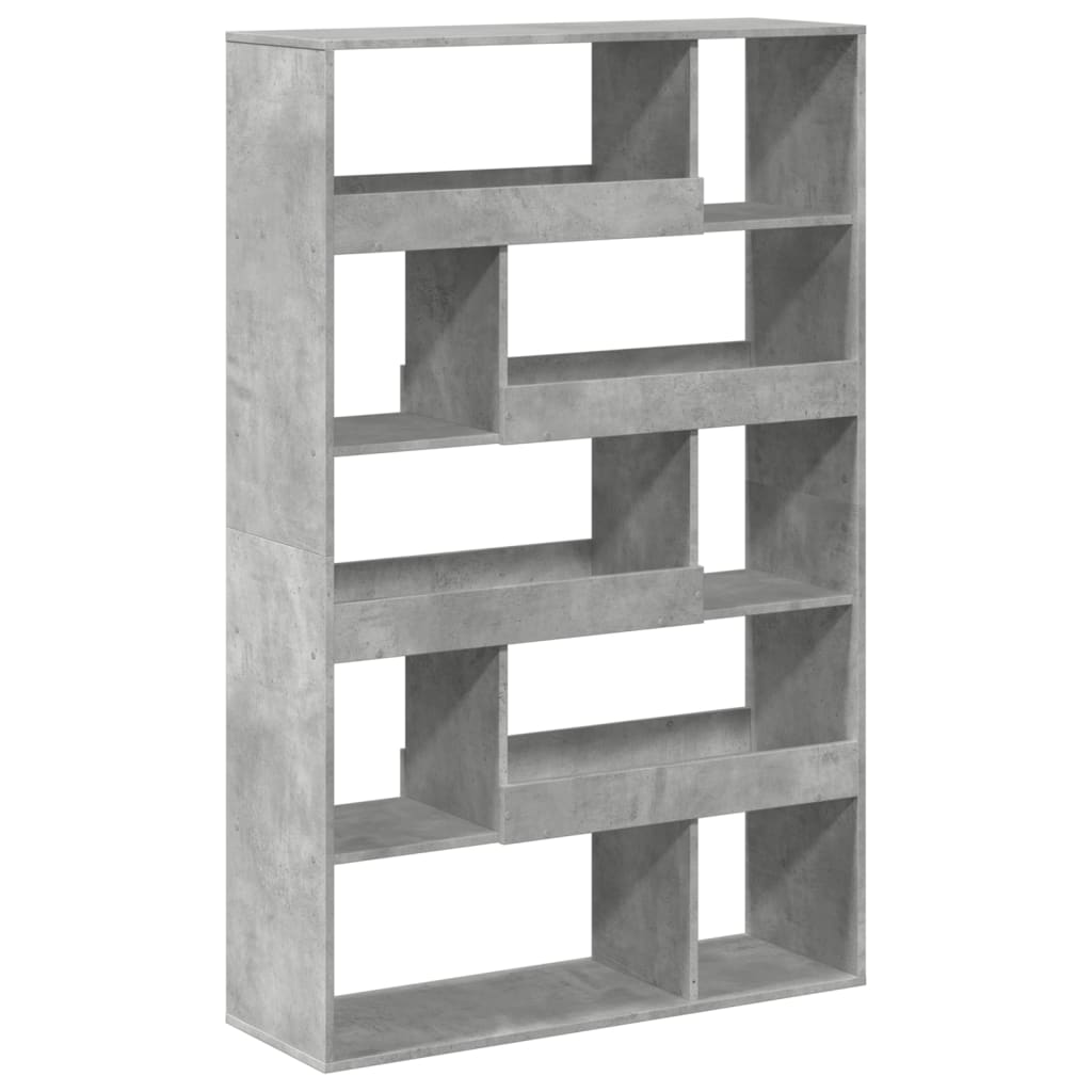 vidaXL Regał, szarość betonu, 100x33x156,5 cm, materiał drewnopochodny