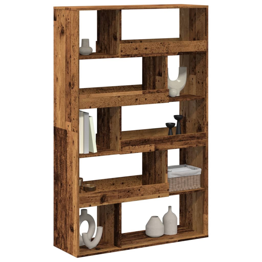 vidaXL Regał, stare drewno, 100x33x156,5 cm, materiał drewnopochodny