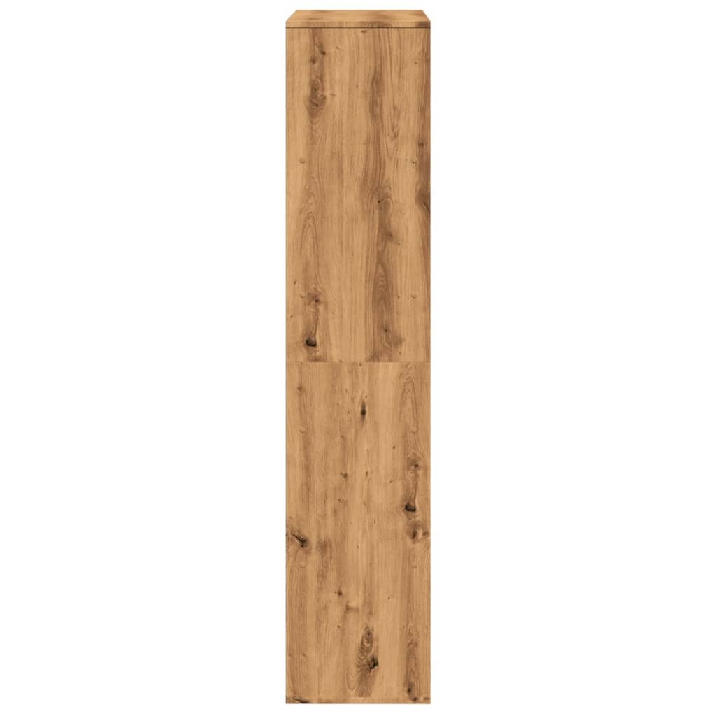 vidaXL Regał, dąb artisan, 100x33x156,5 cm, materiał drewnopochodny
