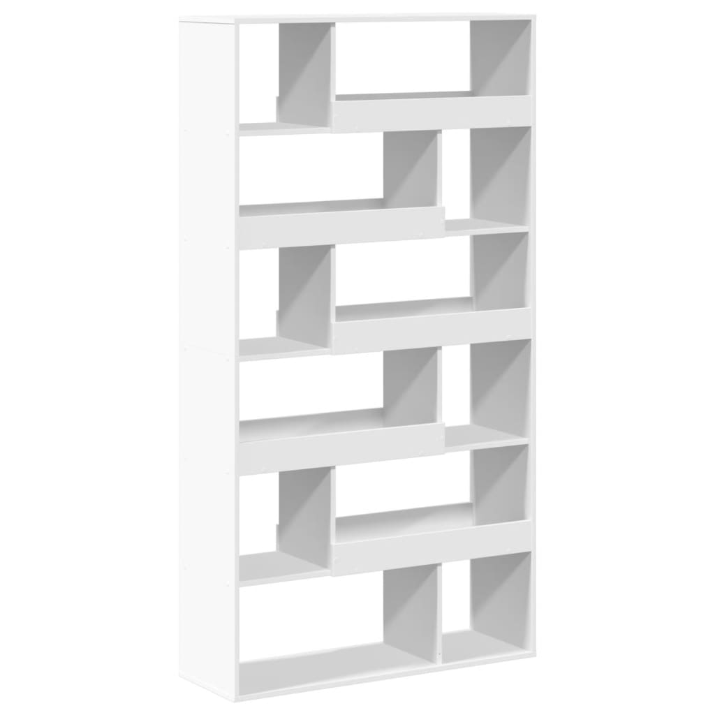 vidaXL Regał, biały, 100x33x187,5 cm, materiał drewnopochodny