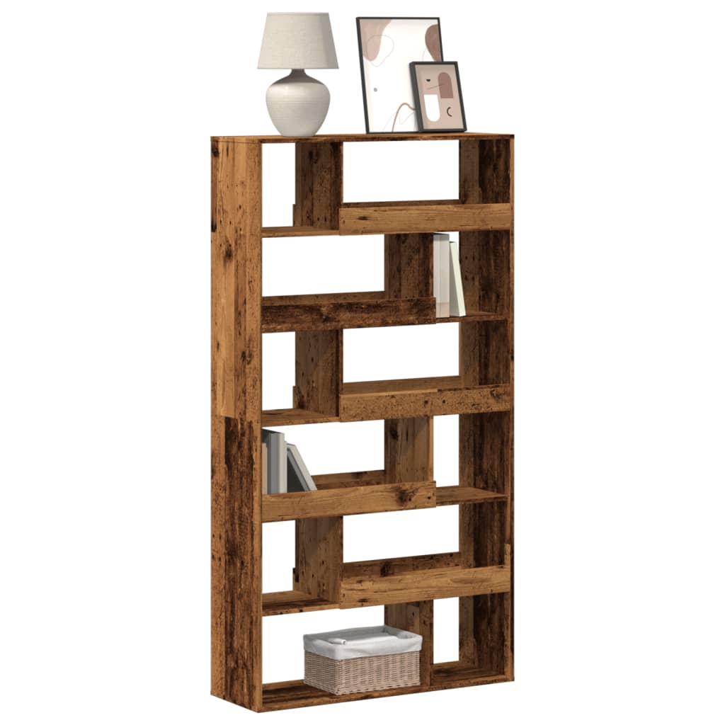 vidaXL Regał, stare drewno, 100x33x187,5 cm, materiał drewnopochodny