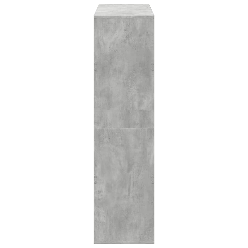 vidaXL Regał, szarość betonu, 100x33x125,5 cm, materiał drewnopochodny