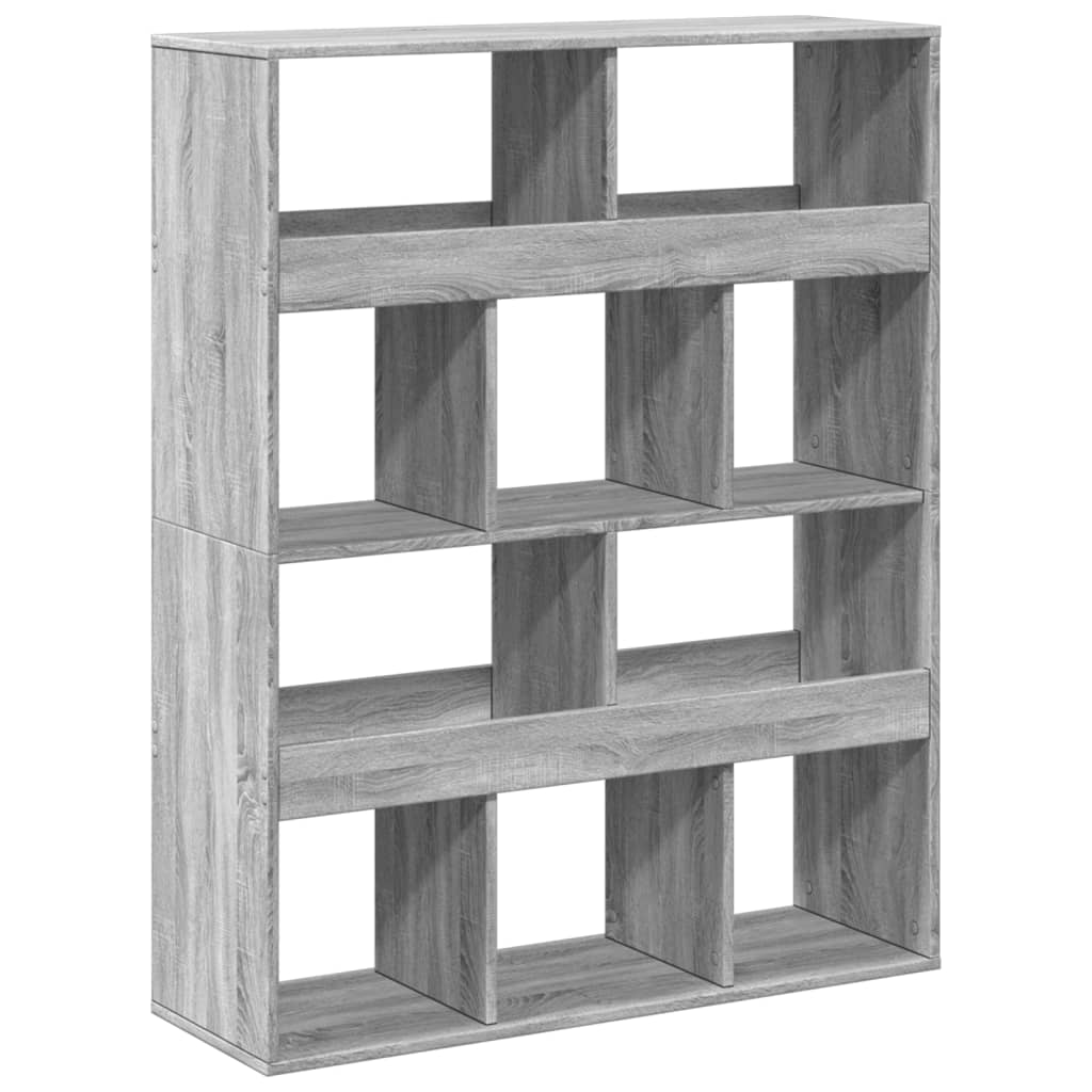 vidaXL Regał, szary dąb sonoma, 100x33x125,5 cm
