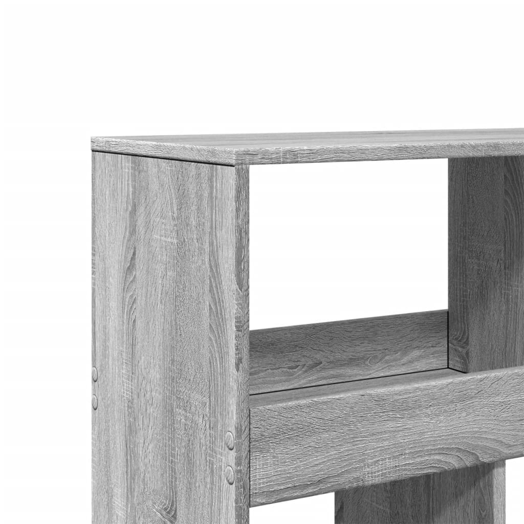 vidaXL Regał, szary dąb sonoma, 100x33x125,5 cm