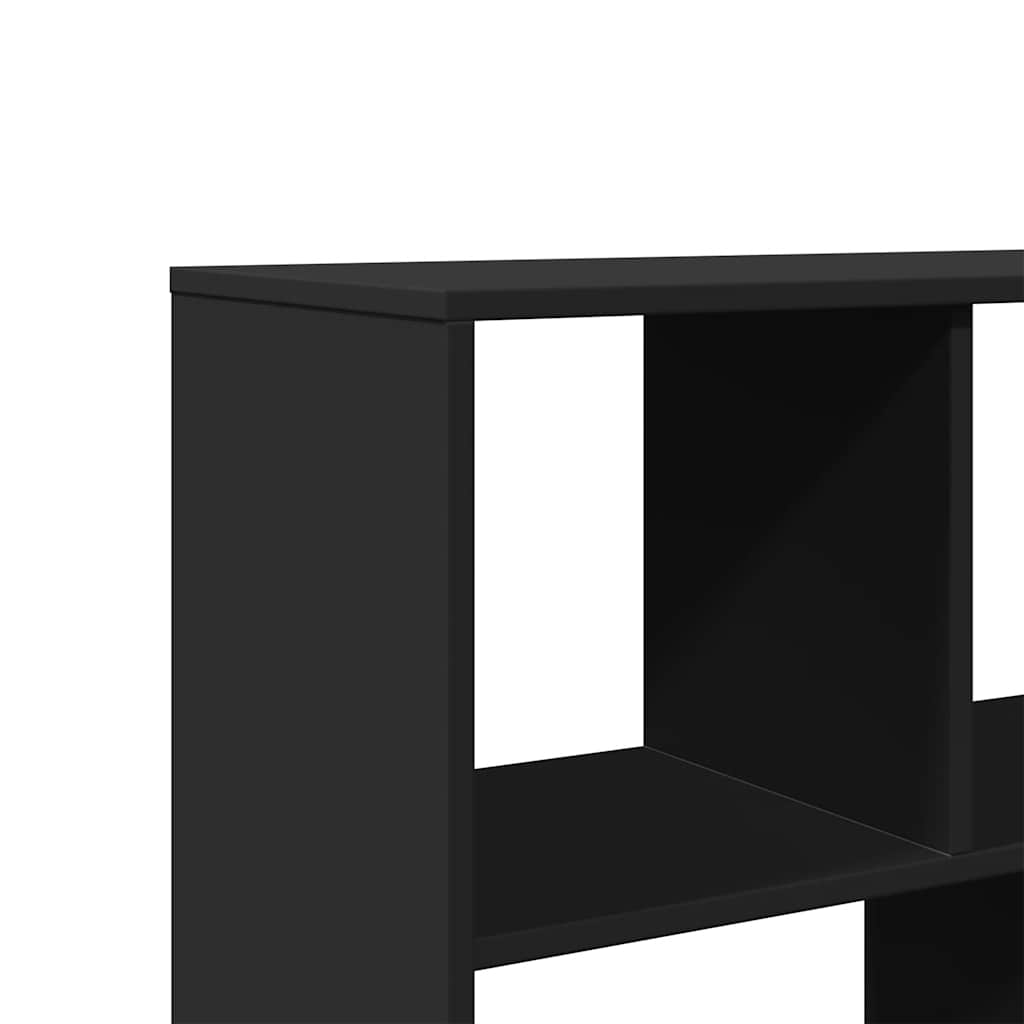 vidaXL Regał, czarny, 100x33x156,5 cm, materiał drewnopochodny
