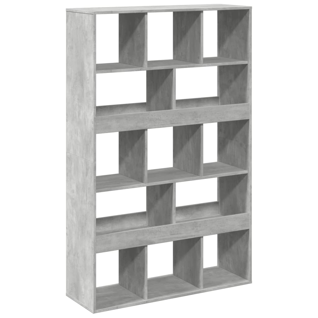 vidaXL Regał, szarość betonu, 100x33x156,5 cm, materiał drewnopochodny