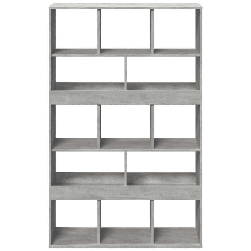 vidaXL Regał, szarość betonu, 100x33x156,5 cm, materiał drewnopochodny