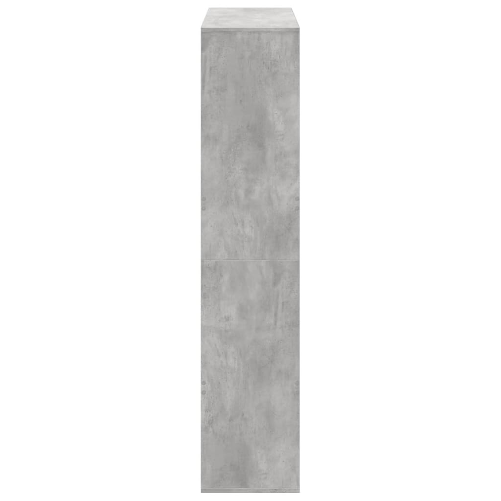 vidaXL Regał, szarość betonu, 100x33x156,5 cm, materiał drewnopochodny