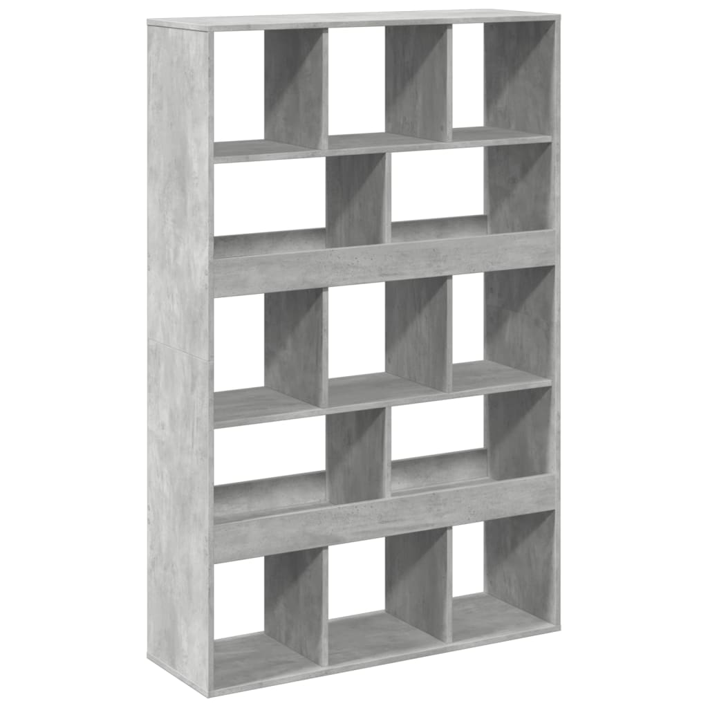 vidaXL Regał, szarość betonu, 100x33x156,5 cm, materiał drewnopochodny