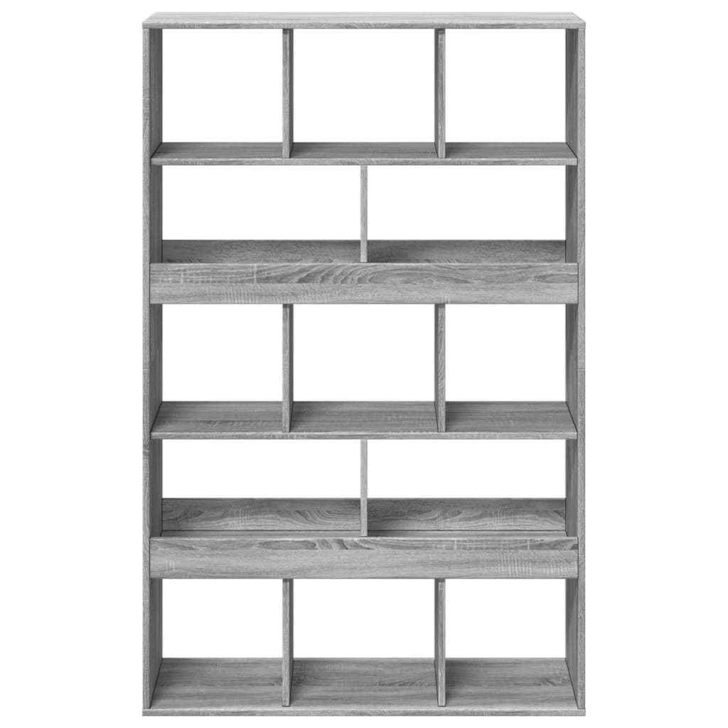 vidaXL Regał, szary dąb sonoma, 100x33x156,5cm materiał drewnopochodny