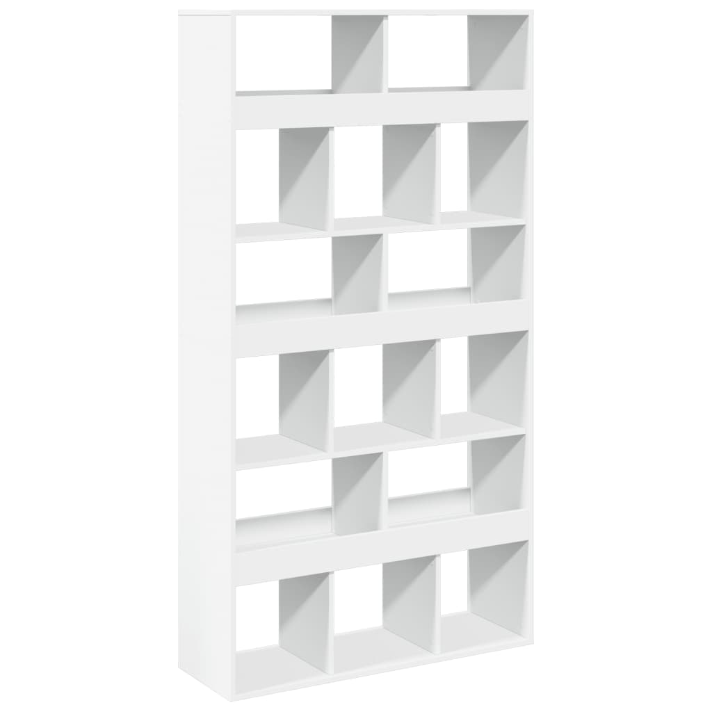 vidaXL Regał, biały, 100x33x187,5 cm, materiał drewnopochodny