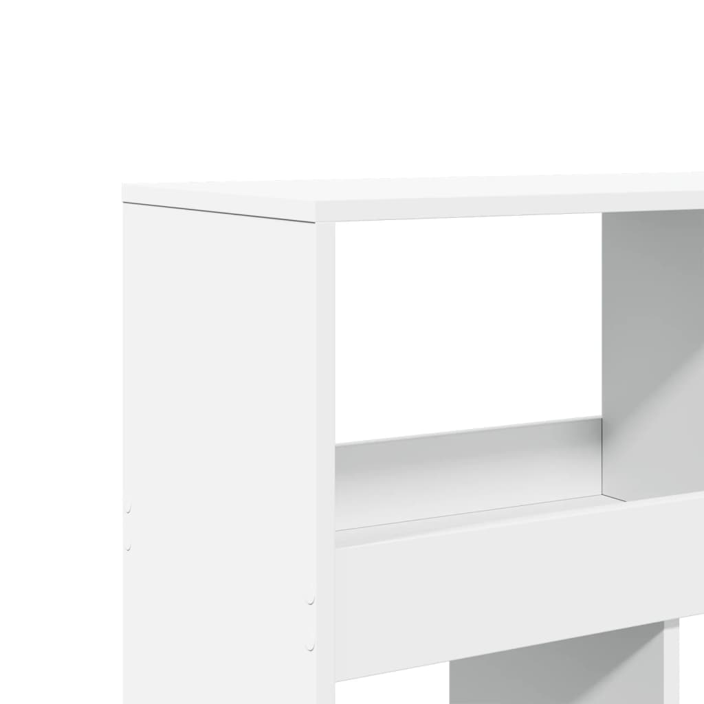 vidaXL Regał, biały, 100x33x187,5 cm, materiał drewnopochodny