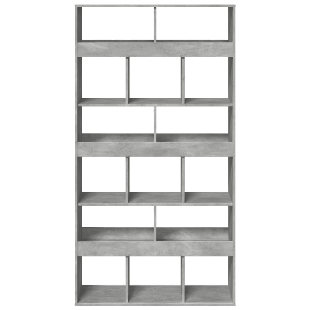 vidaXL Regał, szarość betonu, 100x33x187,5 cm, materiał drewnopochodny