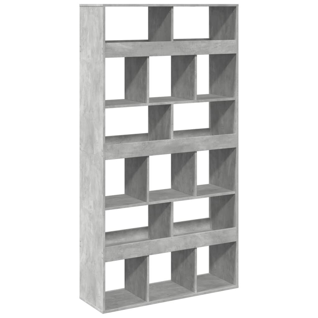 vidaXL Regał, szarość betonu, 100x33x187,5 cm, materiał drewnopochodny