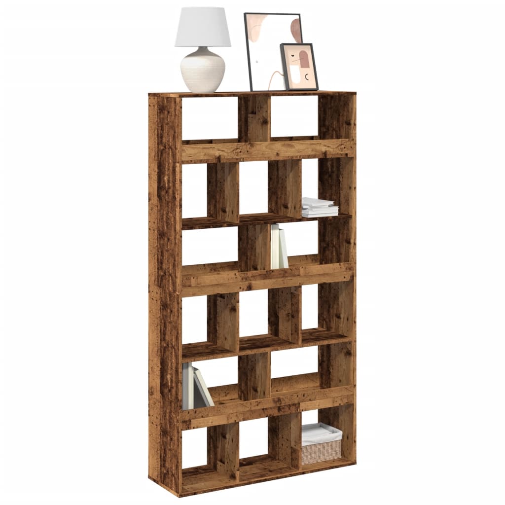 vidaXL Regał, stare drewno, 100x33x187,5 cm, materiał drewnopochodny