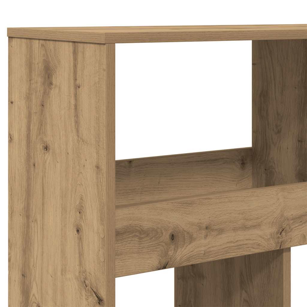 vidaXL Regał, dąb artisan, 100x33x187,5 cm, materiał drewnopochodny