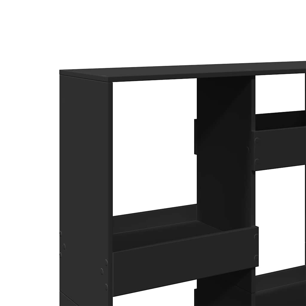 vidaXL Regał, czarny, 100x33x135 cm, materiał drewnopochodny