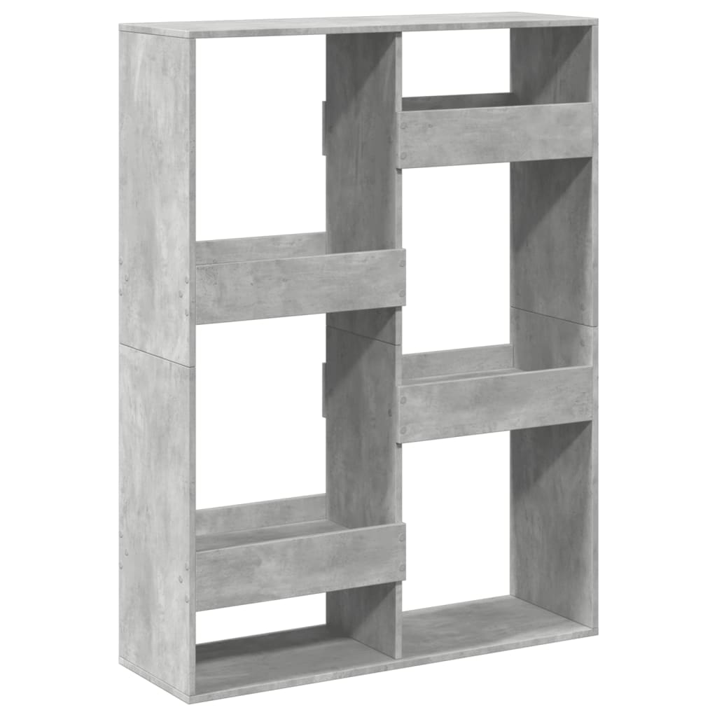 vidaXL Regał, szarość betonu, 100x33x135 cm, materiał drewnopochodny