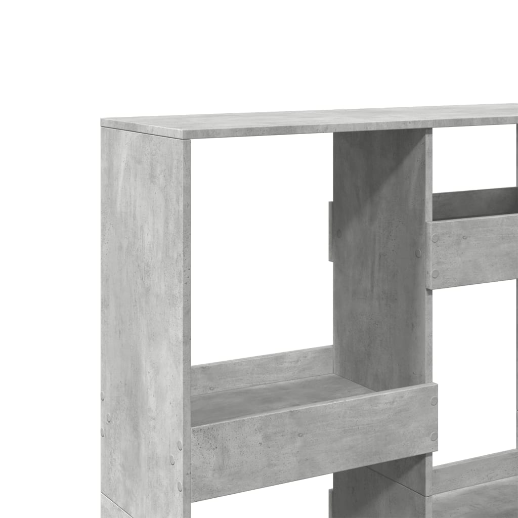 vidaXL Regał, szarość betonu, 100x33x135 cm, materiał drewnopochodny