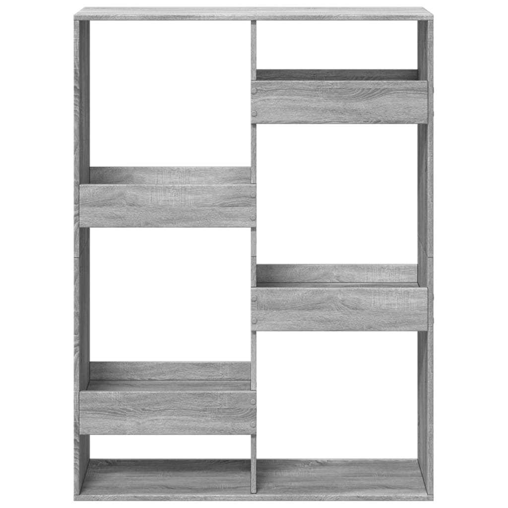 vidaXL Regał, szary dąb sonoma, 100x33x135 cm materiał drewnopochodny