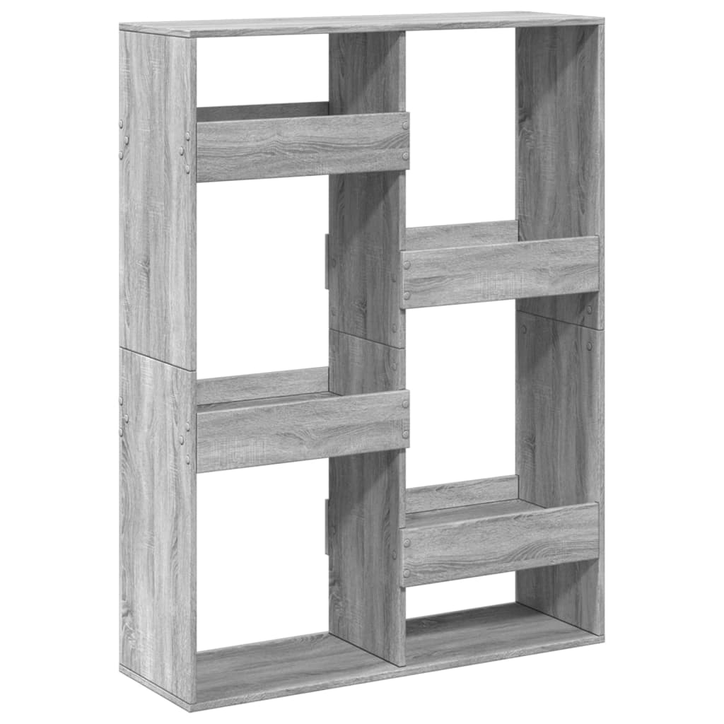 vidaXL Regał, szary dąb sonoma, 100x33x135 cm materiał drewnopochodny