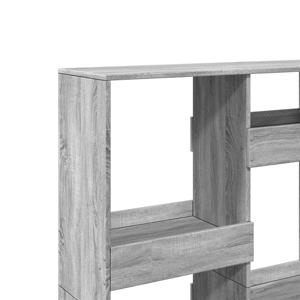 vidaXL Regał, szary dąb sonoma, 100x33x135 cm materiał drewnopochodny