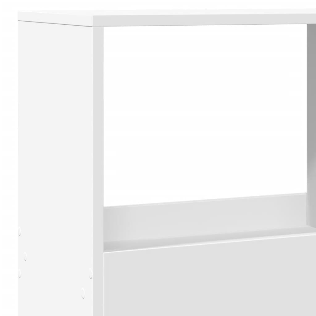 vidaXL Regał, biały, 100x33x155,5 cm, materiał drewnopochodny