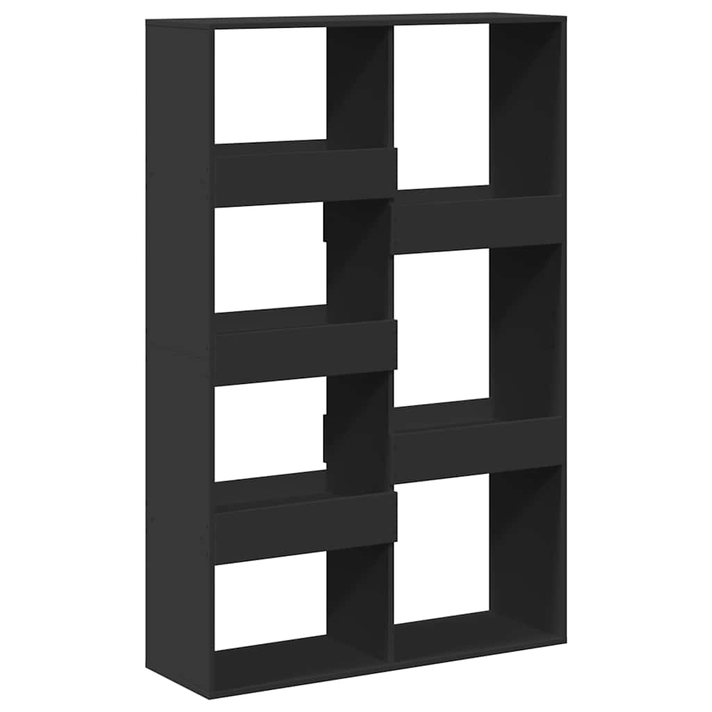 vidaXL Regał, czarny, 100x33x155,5 cm, materiał drewnopochodny