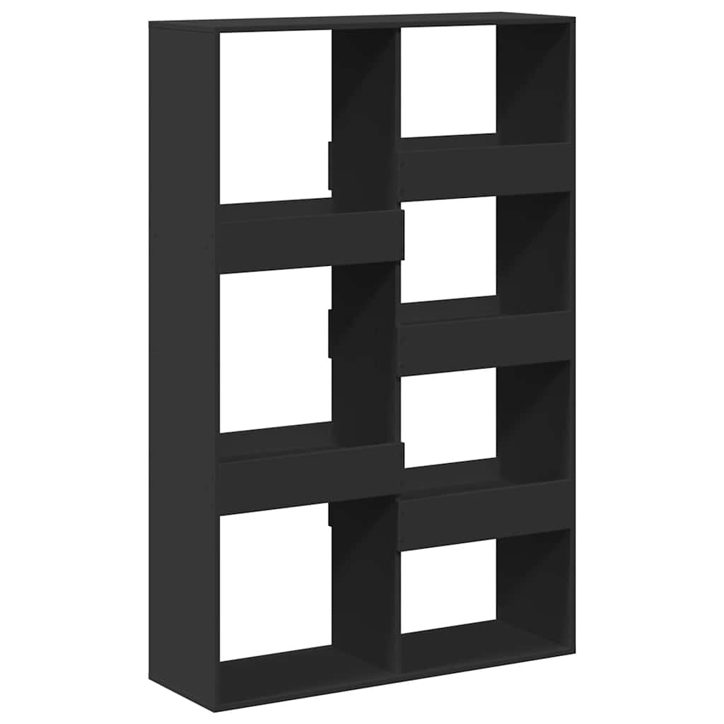 vidaXL Regał, czarny, 100x33x155,5 cm, materiał drewnopochodny
